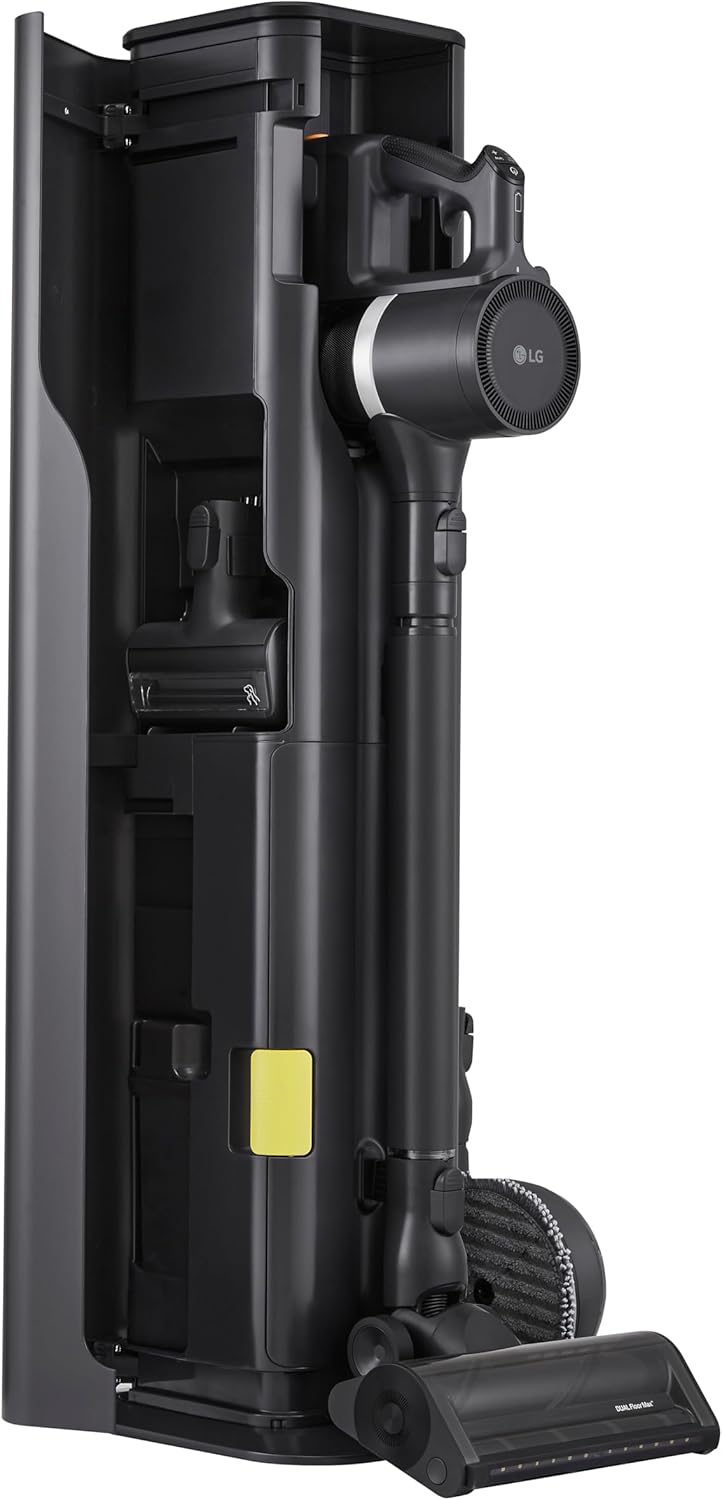 LG CordZero A949 - Cordless Stick Vacuum Cleaner with Auto-Empty Base, 200 Minute Runtime w/Extra Rechargeable Battery, Power Mop, Dual Floor Max, Lightweight, Cleaning for Carpet, Hardwood, Pet Hair